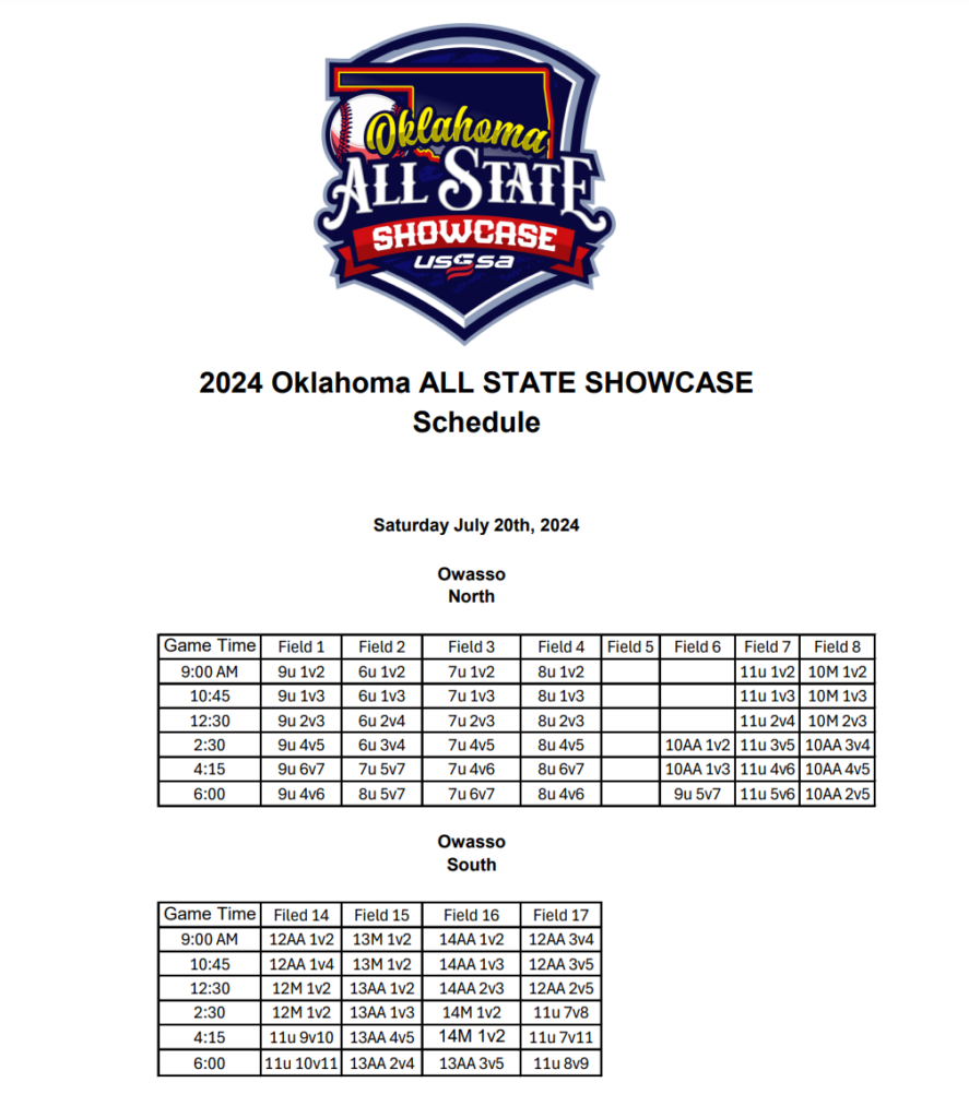 2024-oklahoma-all-state-showcase-schedule-oklahoma-baseball-usssa