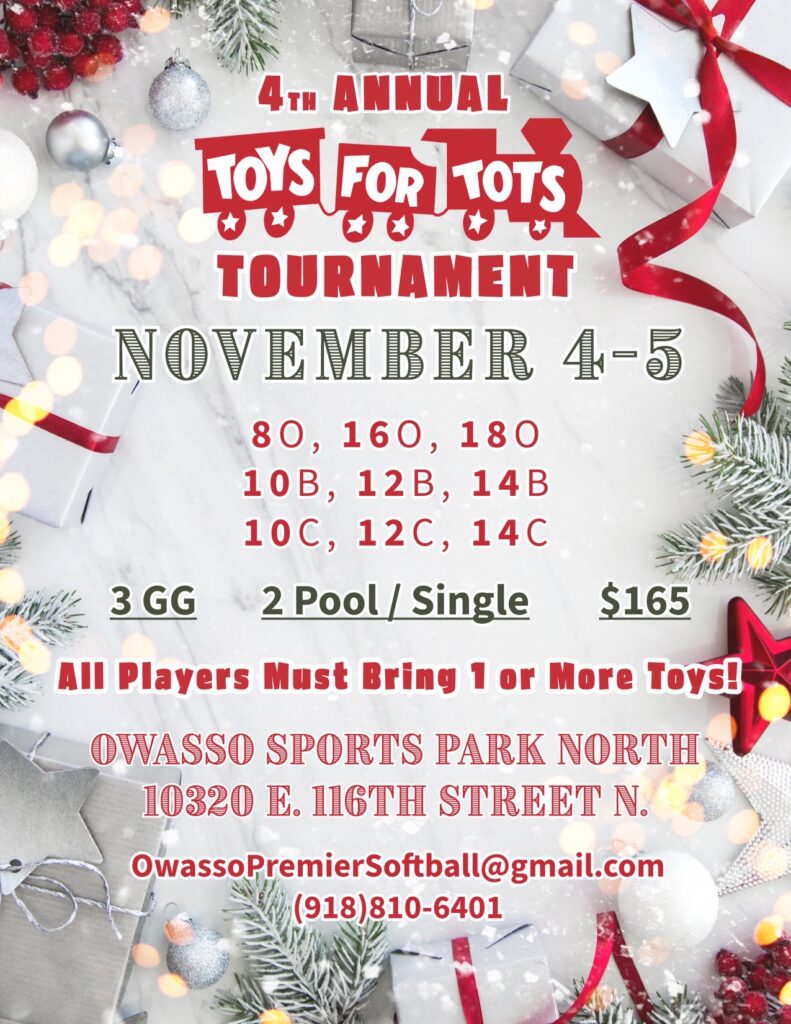 Toys for Tots (2023) Owasso, OK USSSA Oklahoma Fast Pitch