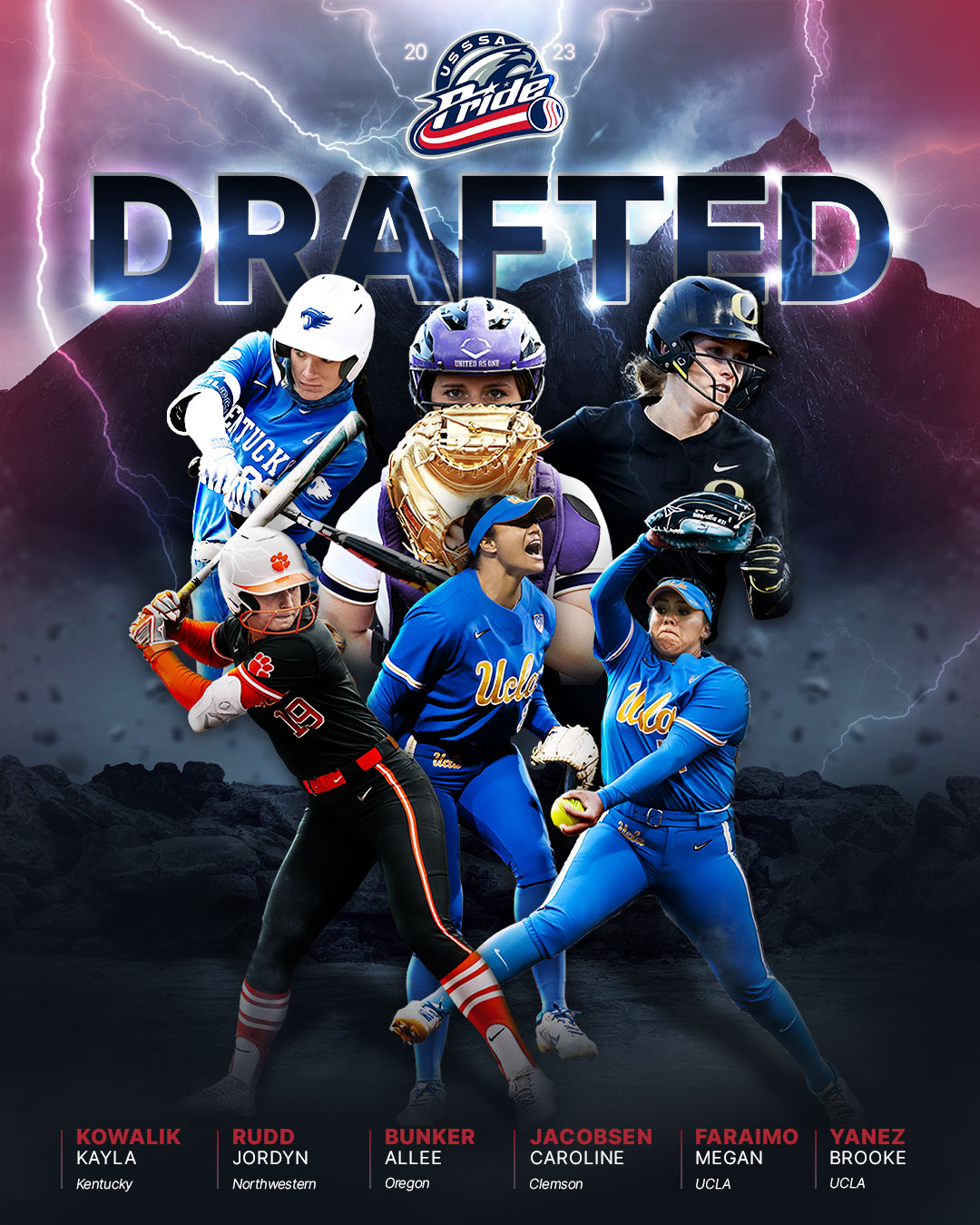 USSSA Pride Selects Megan Faraimo in the First Round of WPF’s First In