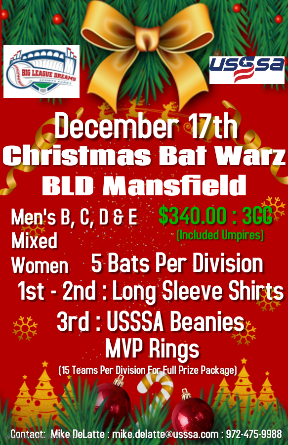 Mansfield December Bat Warz (2022) Mansfield, TX USSSA Texas