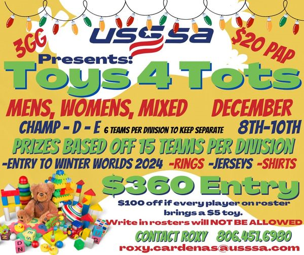 Toys 4 Tots Lubbock (2023) Lubbock, TX USSSA Texas Slowpitch USSSA /GSL