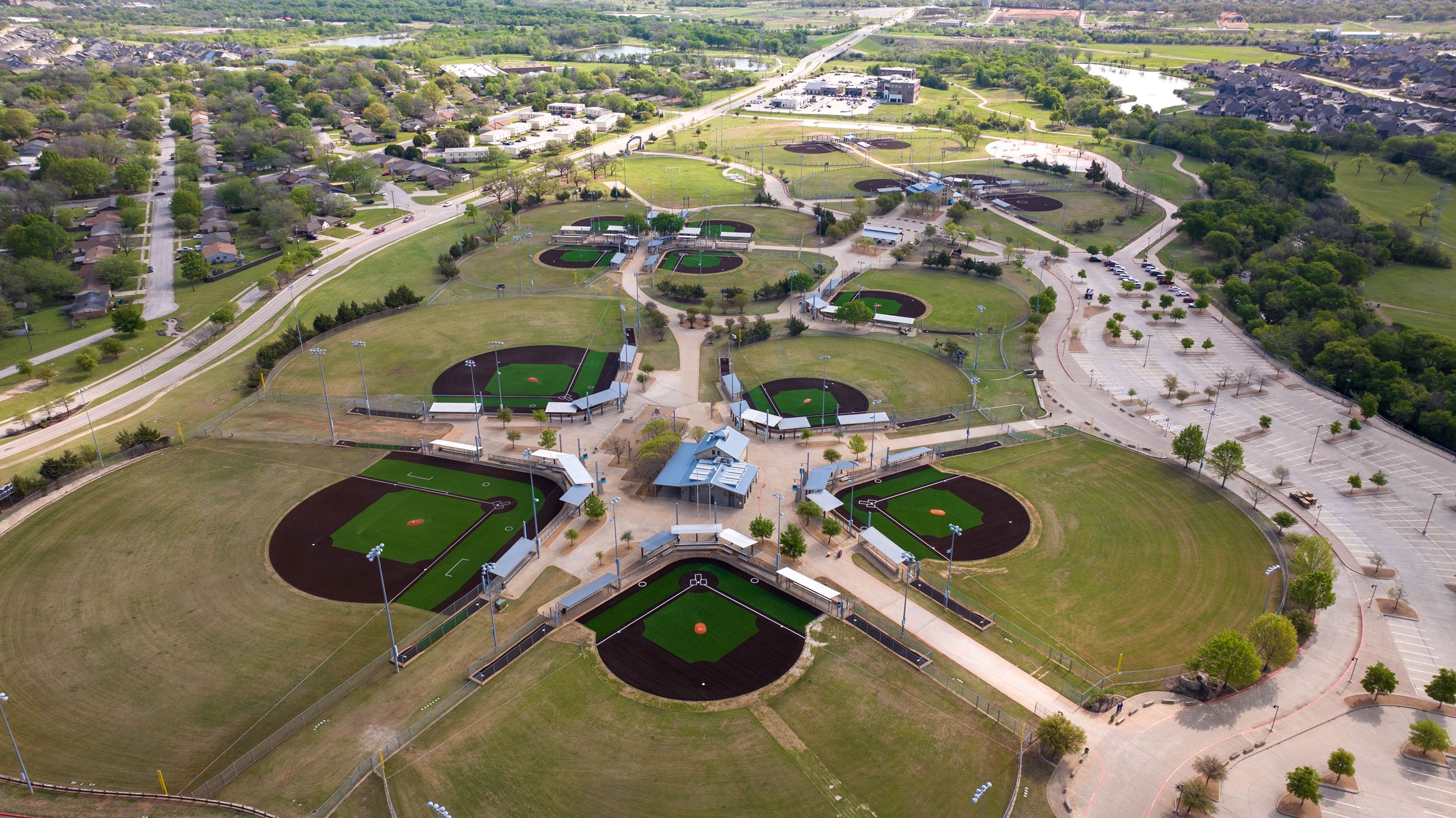 Chisenhall Fields aerial view