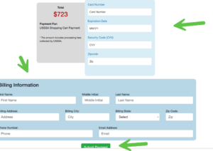 Step 5 - Payment Info