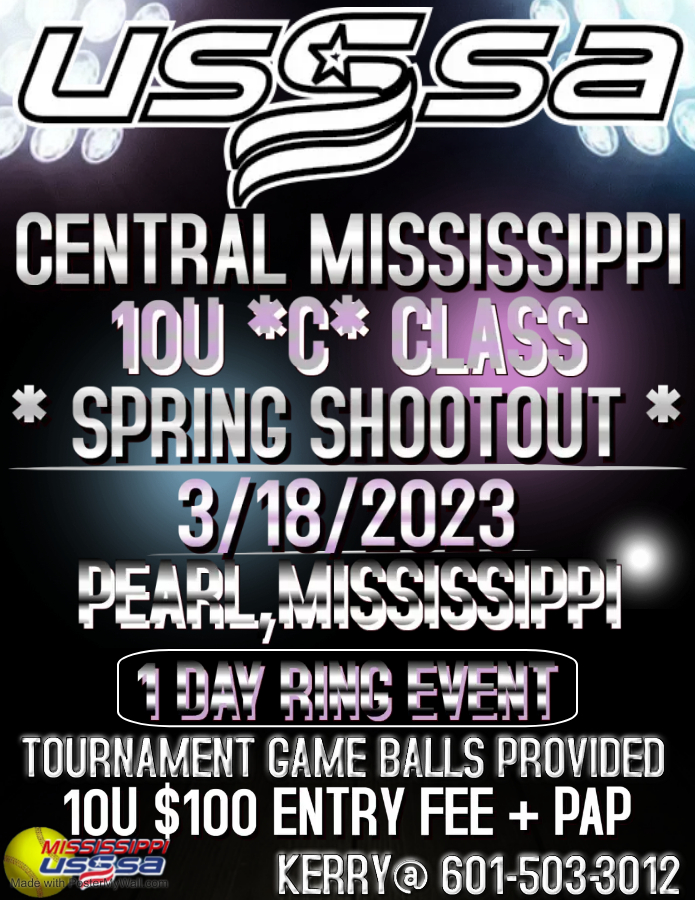 USSSA CENTRAL MSSPRING SHO0TOUT 1 DAY EVENT 3GG (2023) PEARL, MS